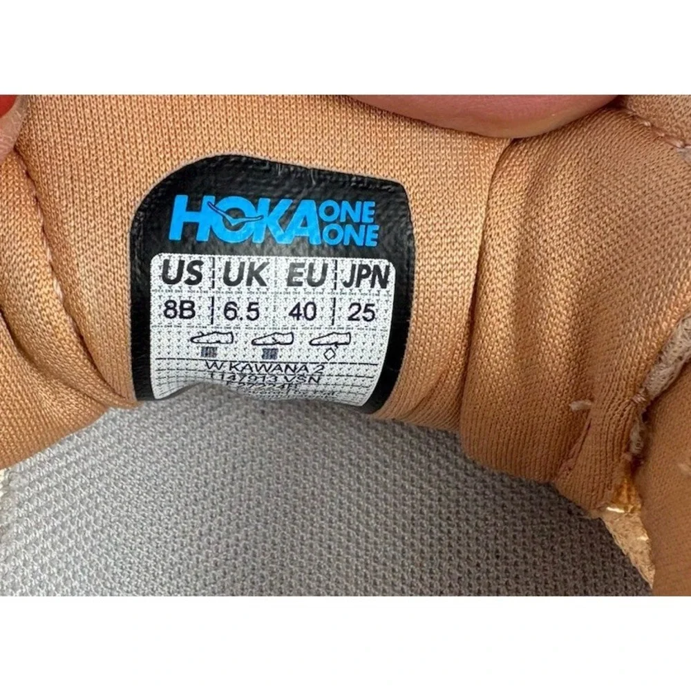 HOKA One One Kawana 2 Vanilla Sandstone Running Shoes Women's Size 8B. - Picture 10 of 15